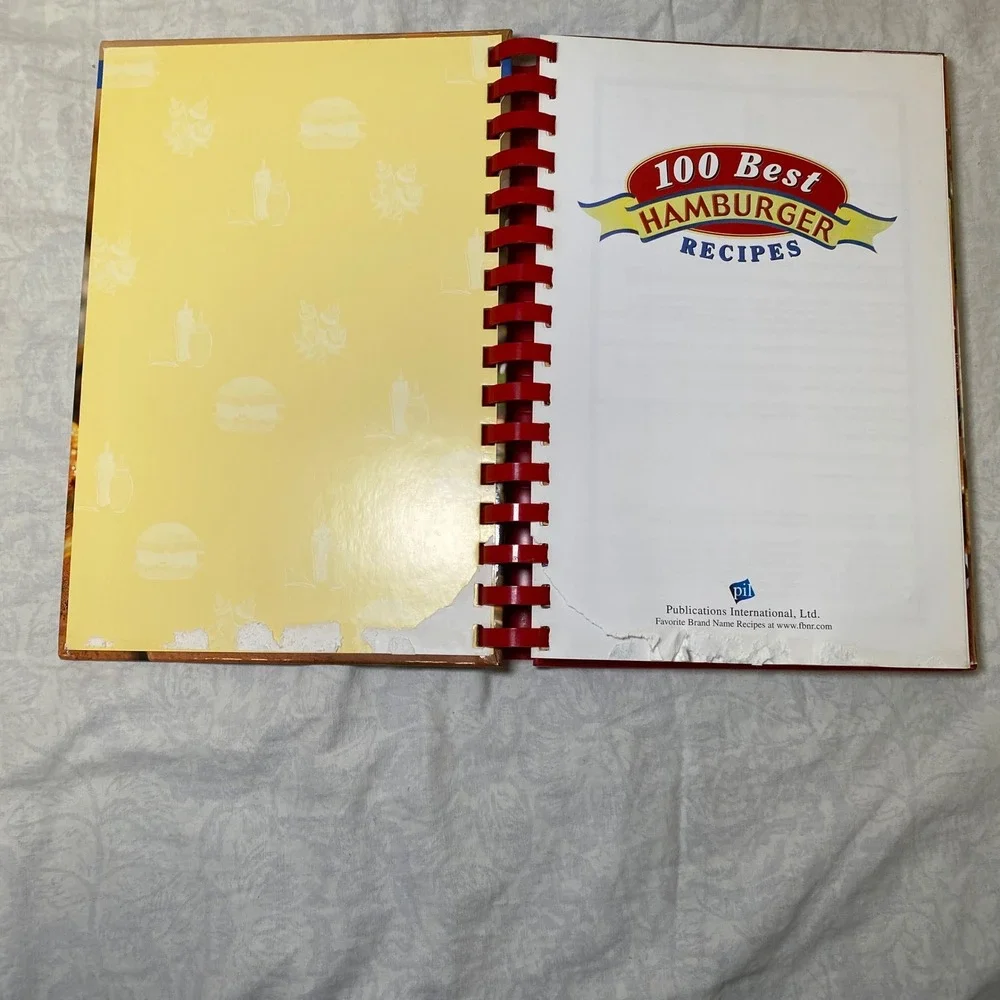 Favorite Brand Name 100 Best Hamburger Recipes Cookbook Spiral Bound 2003 PI